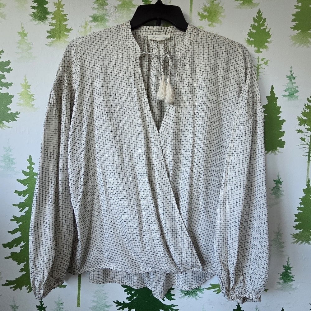 Lou & Grey Pickstitch Wrap Shirt
